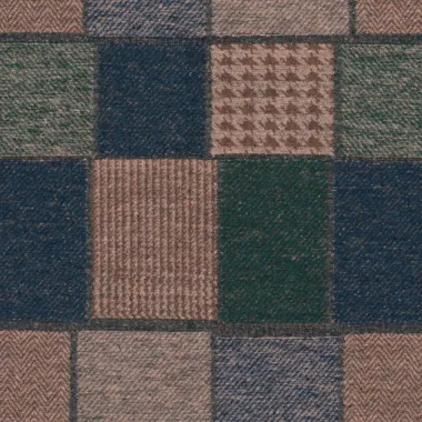 -Polyester stof - jacquard - ruiten - groen multi - 24207-028 - Polyester stof - jacquard - ruiten - groen multi - 24207-028