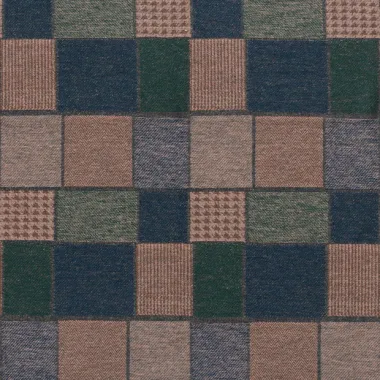 -Polyester stof - jacquard - ruiten - groen multi - 24207-028 - Polyester stof - jacquard - ruiten - groen multi - 24207-028