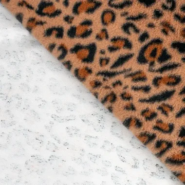 -Bont stof - fancy fur - luipaardprint - cognac - 2001-560 - Bont stof - fancy fur - luipaardprint - cognac - 2001-560