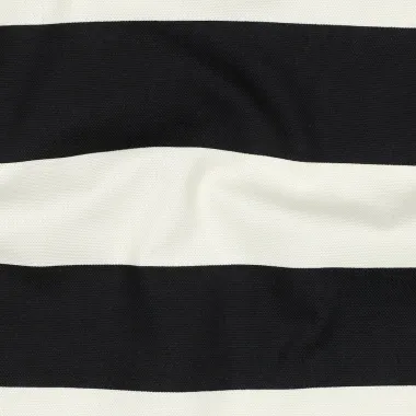 -Canvas stof - strepen - zwart / gebroken wit - 5162-001 - Canvas stof - strepen - zwart / gebroken wit - 5162-001