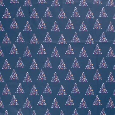 -Kerststof - katoen poplin - kerstbomen - blauw - 20767-008 - Kerststof - katoen poplin - kerstbomen - blauw - 20767-008