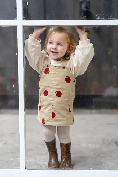 -Ribcord stof- fijne rib 21W - corduroy - appels - beige - 26/24355-052 - Ribcord stof- fijne rib 21W - corduroy - appels - beige - 26/24355-052