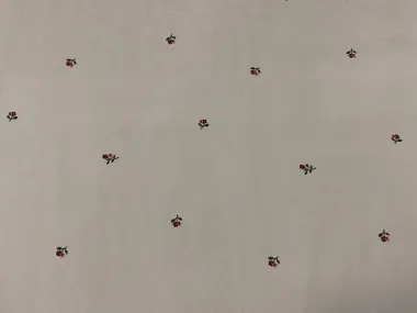 -Ribcord stof- fijne rib 21W - corduroy - bloemetjes - crème - 24350-052 - Ribcord stof- fijne rib 21W - corduroy - bloemetjes - crème - 24350-052