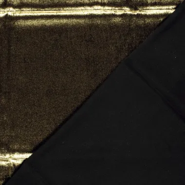 -Satijn stof - stretch - foliedruk - goud - 24315-080 - Satijn stof - stretch - foliedruk - goud - 24315-080