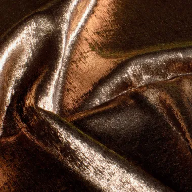-Satijn stof - stretch - foliedruk - brons - 24315-090 - Satijn stof - stretch - foliedruk - brons - 24315-090