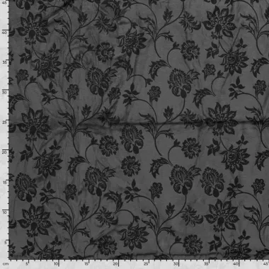 -Nicky Velours – Blumen – Dunkelgrau – 24372-068 - Nicky Velours – Blumen – Dunkelgrau – 24372-068
