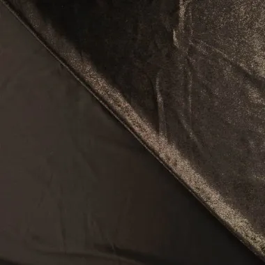 -Veloursstoff – Folie – schwarz & gold – 22758-750 - Veloursstoff – Folie – schwarz & gold – 22758-750