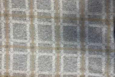 -Strickstoff – Wollmischung – Karomuster – grau – JT904 - Strickstoff – Wollmischung – Karomuster – grau – JT904