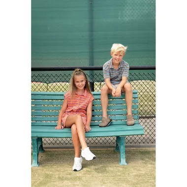 -Badstof - rekbare badstof - yarn dyed stripes - oranje - 26/3807-001 - Badstof - rekbare badstof - yarn dyed stripes - oranje - 26/3807-001