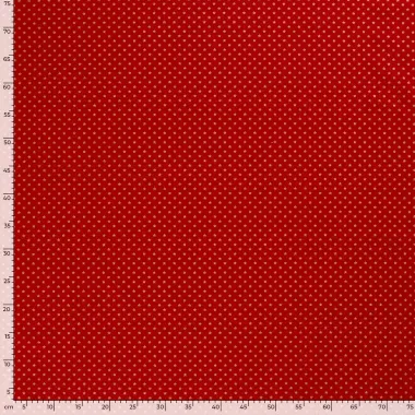 -Kerststof - katoen poplin - folie kerststerren - rood - 20703-015 - Kerststof - katoen poplin - folie kerststerren - rood - 20703-015