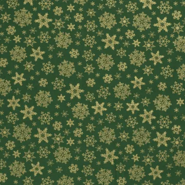 -Kerststof - katoen poplin - folie kerststerren - groen - 20708-025 - Kerststof - katoen poplin - folie kerststerren - groen - 20708-025