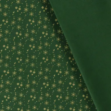 -Weihnachtsstoff – Baumwollpopeline – Folien-Weihnachtssterne – grün – 20711-025 - Weihnachtsstoff – Baumwollpopeline – Folien-Weihnachtssterne – grün – 20711-025