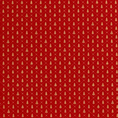 -Kerststof - katoen poplin - folie kerstbomen - rood - 20714-015 - Kerststof - katoen poplin - folie kerstbomen - rood - 20714-015