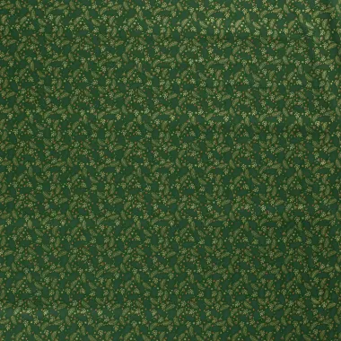 -Kerststof - katoen poplin - folie kersttakken - groen - 20715-025 - Kerststof - katoen poplin - folie kersttakken - groen - 20715-025