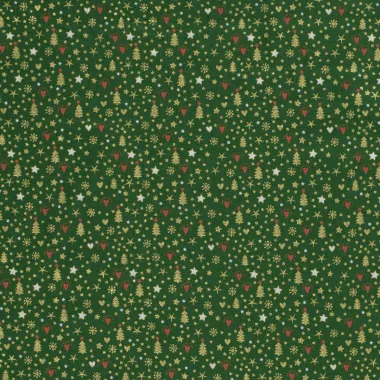 -Kerststof - katoen poplin - diverse kerstmotieven - groen - 20725-025 - Kerststof - katoen poplin - diverse kerstmotieven - groen - 20725-025