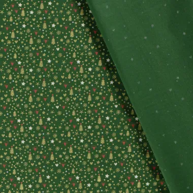 -Kerststof - katoen poplin - diverse kerstmotieven - groen - 20725-025 - Kerststof - katoen poplin - diverse kerstmotieven - groen - 20725-025