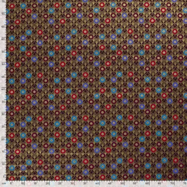 -Kerststof - katoen poplin - folie kerststerren - aubergine - 20741-046 - Kerststof - katoen poplin - folie kerststerren - aubergine - 20741-046