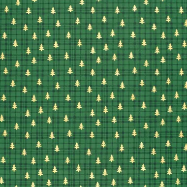 -Kerststof - katoen poplin - folie kerstbomen - groen - 22700-025 - Kerststof - katoen poplin - folie kerstbomen - groen - 22700-025