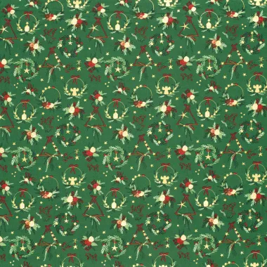 -Kerststof - katoen poplin - folie diverse kerstmotieven - groen - 22703-025 - Kerststof - katoen poplin - folie diverse kerstmotieven - groen - 22703-025