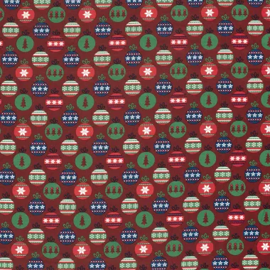 -Kerststof - katoen poplin - kerstballen - rood - 22736-015 - Kerststof - katoen poplin - kerstballen - rood - 22736-015