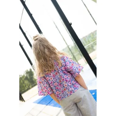 -Baumwolle – Popeline – digitale Blumen – lila multi – 26/5966-005 - Baumwolle – Popeline – digitale Blumen – lila multi – 26/5966-005