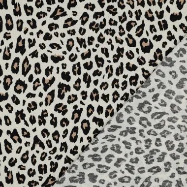 -Viscose stof - linnenmix - dierenprint - beige - 6176-002 - Viscose stof - linnenmix - dierenprint - beige - 6176-002