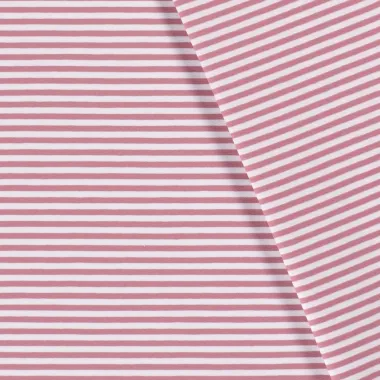 -Tricot stof - garengeverfd - strepen - roze - 11813-014 - Tricot stof - garengeverfd - strepen - roze - 11813-014