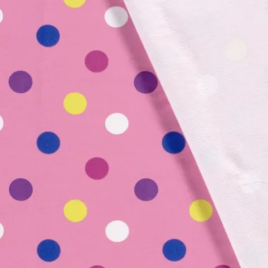 -Tricot stof - French Terry - stippen - roze - 19637-012 - Tricot stof - French Terry - stippen - roze - 19637-012