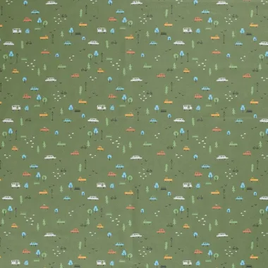 -Katoen stof - poplin - auto's - groen - 19741-027 - Katoen stof - poplin - auto's - groen - 19741-027
