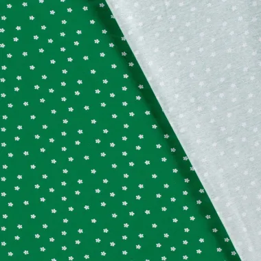 -Tricot stof - bloemetjes - groen - 21501-025 - Tricot stof - bloemetjes - groen - 21501-025