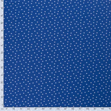 -Tricot stof - bloemetjes - kobalt - 21501-105 - Tricot stof - bloemetjes - kobalt - 21501-105