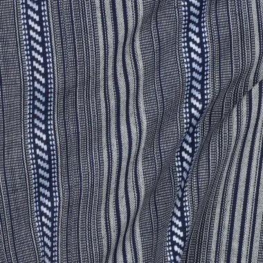 -Polyesterstoff – Jacquard-garngefärbt – Streifen – Marineblau – 2989-002 - Polyesterstoff – Jacquard-garngefärbt – Streifen – Marineblau – 2989-002