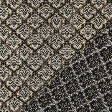 -Polyesterstoff – Gobelin – Ornamente – beige – 3821-001 - Polyesterstoff – Gobelin – Ornamente – beige – 3821-001