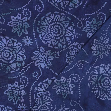 -Viscose stof - handcrafted batik - navy - 3923-003 - Viscose stof - handcrafted batik - navy - 3923-003