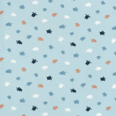 -Tricot stof - schildpadden - lichtblauw - 21840-002 - Tricot stof - schildpadden - lichtblauw - 21840-002