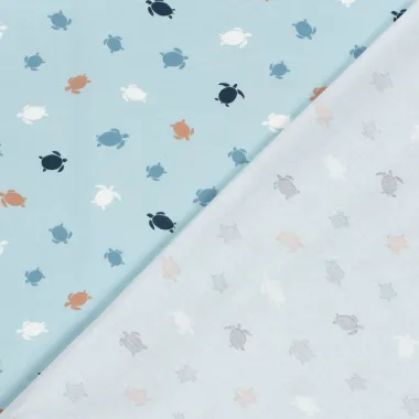 -Tricot stof - schildpadden - lichtblauw - 21840-002 - Tricot stof - schildpadden - lichtblauw - 21840-002