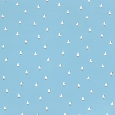 -Tricot stof - zeemeeuwen - babyblauw - 21844-003 - Tricot stof - zeemeeuwen - babyblauw - 21844-003