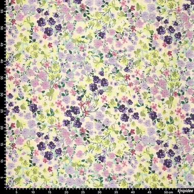 -Polyesterstoff – Brokat-Jacquard – Blumenmuster – Lila Multi – 22769-534 - Polyesterstoff – Brokat-Jacquard – Blumenmuster – Lila Multi – 22769-534