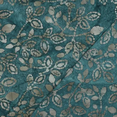 -Baumwollstoff – handgefertigter Batik – petrol – 3976-002 - Baumwollstoff – handgefertigter Batik – petrol – 3976-002