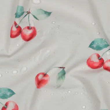 -Waterafstotende stof - tafelzeil - kersen - wit - 6749-001 - Waterafstotende stof - tafelzeil - kersen - wit - 6749-001
