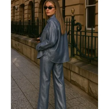 -Spijkerstof - denim foil - lichte stretch - blauw - 791046-12 - Spijkerstof - denim foil - lichte stretch - blauw - 791046-12