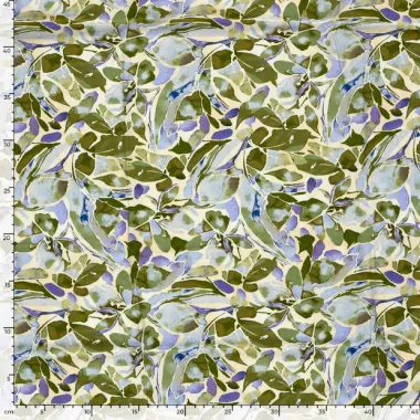 -Viscose stof - poplin - digitaal bloemen - groen - 25077-025 - Viscose stof - poplin - digitaal bloemen - groen - 25077-025