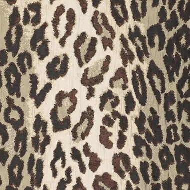 -Polyester stof - jacquard - dierenprint - bruin - 23184-090 - Polyester stof - jacquard - dierenprint - bruin - 23184-090