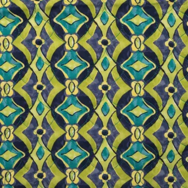 -Doorgestikte stof - quilted chally - royal - 11658-975 - Doorgestikte stof - quilted chally - royal - 11658-975