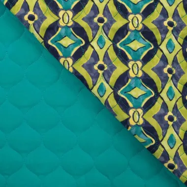 -Doorgestikte stof - quilted chally - royal - 11658-975 - Doorgestikte stof - quilted chally - royal - 11658-975