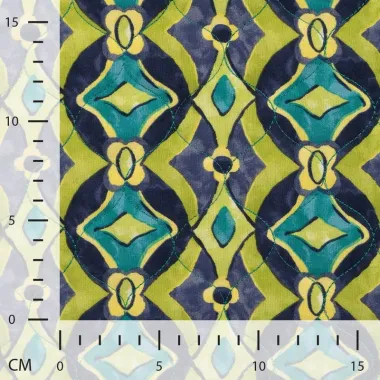 -Doorgestikte stof - quilted chally - royal - 11658-975 - Doorgestikte stof - quilted chally - royal - 11658-975