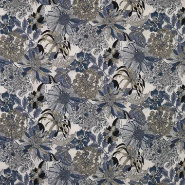 -Tencel stof - digitaal bloemen - blauw - 19076-940 - Tencel stof - digitaal bloemen - blauw - 19076-940