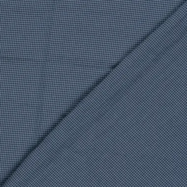 -Geruite stof - poplin seersucker - marine - 25002-008 - Geruite stof - poplin seersucker - marine - 25002-008