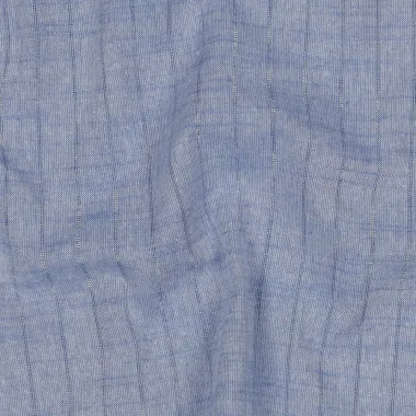 -Katoen stof - yarn dyed - lurex strepen - blauw - 3859-001 - Katoen stof - yarn dyed - lurex strepen - blauw - 3859-001