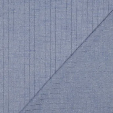 -Katoen stof - yarn dyed - lurex strepen - blauw - 3859-001 - Katoen stof - yarn dyed - lurex strepen - blauw - 3859-001